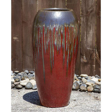 One of a Kind FNT3926 Ceramic Vase Complete Fountain Kit Vase Fountain Blue Thumb